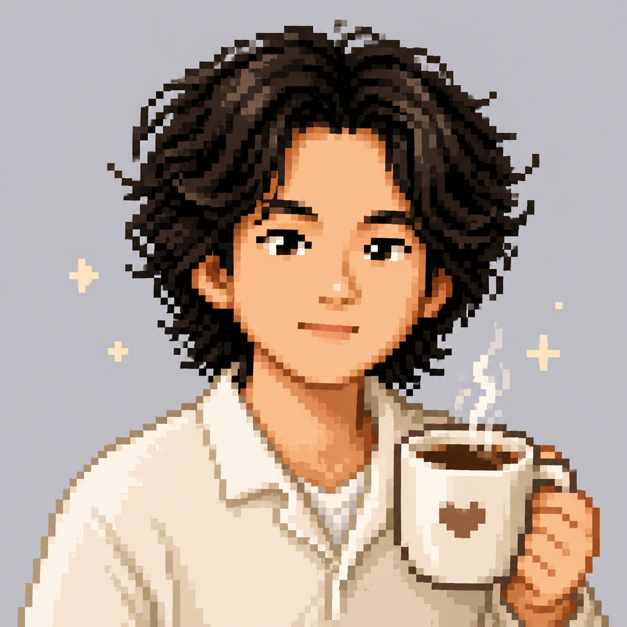 Pixel art version of Gary Li's headshot
